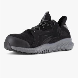 NIB Reebok Men’s Flexagon 3.0 Work Shoe size 9 Black protective toe